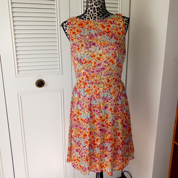 Ronni Nicole Dresses & Skirts - Ronni Nicole multi color floral print sleeveless dress size 10